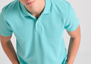 Polo μπλούζα με κεντημένο logo - The essentials - FUNKY BUDDHA - 