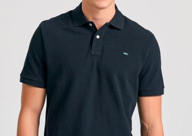 Polo μπλούζα με κεντημένο logo - The essentials - FUNKY BUDDHA - 