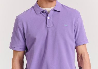 Polo μπλούζα με κεντημένο logo - The essentials - FUNKY BUDDHA - 