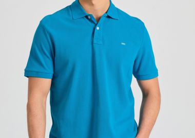 Polo μπλούζα με κεντημένο logo - The essentials - FUNKY BUDDHA - 
