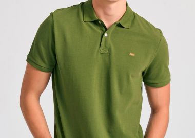 Polo μπλούζα με κεντημένο logo - The essentials - FUNKY BUDDHA - 