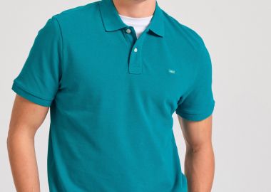 Polo μπλούζα με κεντημένο logo - The essentials - FUNKY BUDDHA - 