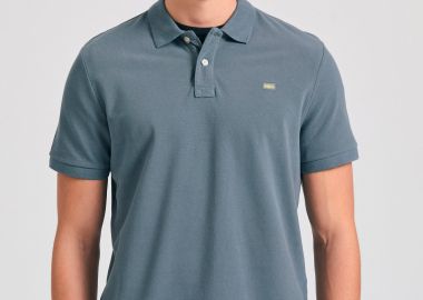 Polo μπλούζα με κεντημένο logo - The essentials - FUNKY BUDDHA - 