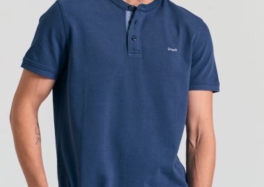 Polo μπλούζα με λαιμό mao Garage 55. - GARAGE 55 - 