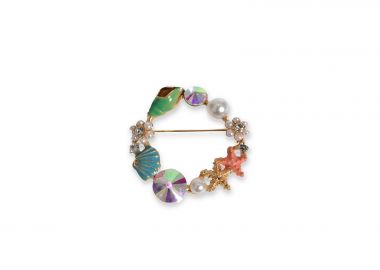 Πολύχρωμη καρφίτσα - MAT FASHION - 