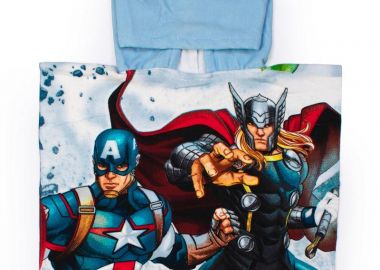 Πόντσο Παιδικό Microfiber 50x100εκ. Avengers 40 Ice Blue Marvel DimCol - DimCol - 