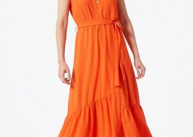 ΠΟΡΤΟΚΑΛΙ ΜΑΞΙ ΦΟΡΕΜΑ ΜΕ ΧΡΥΣΕΣ ΛΕΠΤΟΜΕΡΕΙΕΣ - Anna Raxevsky - 