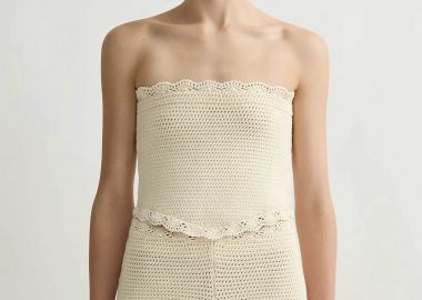 Posse γυναικείο στράπλες τοπ crocheted 