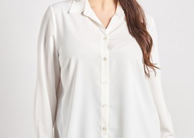 Πουκαμίσα με κουμπιά και μανσέτες -  - 