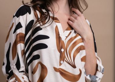 Πουκαμίσα Με Σχέδιο Loose Fit OPEN -  - 