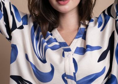 Πουκαμίσα Με Σχέδιο Loose Fit OPEN -  - 