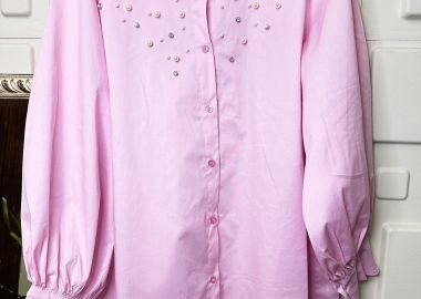 Πουκαμίσα Pearls And Strass Ροζ - Amelie's - 