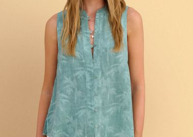 Πουκάμισο αμάνικο με ανάγλυφο ύφασμα - 5206179085144 -  - 