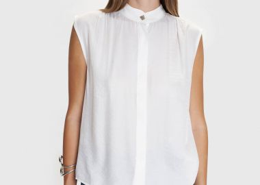 Πουκάμισο αμάνικο με λεπτομέρεια στην πλάτη - 5206179038959 -  - 