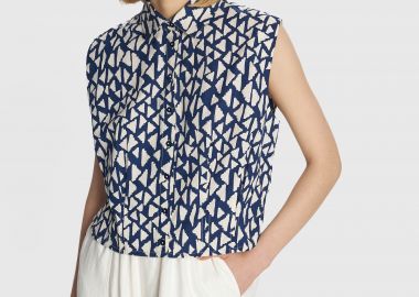 Πουκάμισο αμάνικο με μοτίβα - 5206634930057 -  - 