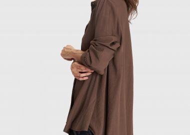 Πουκάμισο ασύμμετρο μακρυμάνικο - 5206179070164 -  - 