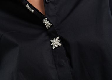 Πουκάμισο Ασύμμετρο Με Διακοσμητικά Κουμπιά -  - 