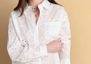 Πουκάμισο βαμβακερό με κεντήματα - 5206179078603 -  - 
