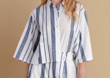 Πουκάμισο cropped ριγέ - 5206634953704 -  - 