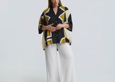 Πουκάμισο εμπριμέ βισκόζη - MAT FASHION - 