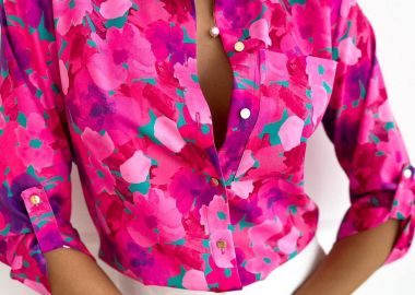 Πουκάμισο Εμπριμέ Φουξ - Amelie's - 