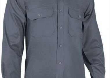 Πουκάμισο Εργασίας Μακρυμάνικο Valento CONDOR Cement Grey - Valento - 