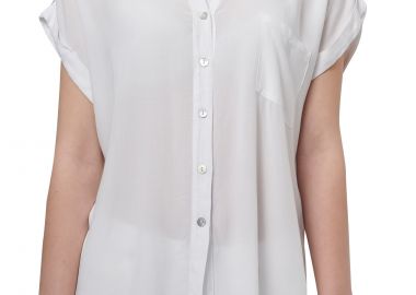 Πουκάμισο Κοντομάνικο Ale Με Τσέπη 8907952-WHITE Γυναικείο - Ale - 