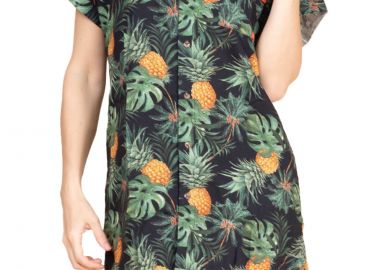 Πουκάμισο Κοντομάνικο Banana Moon Waila Greenery WAILA GREENERYD-KBB01 Γυναικείο - Banana Moon - 