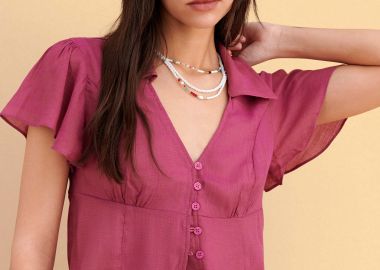 Πουκάμισο κοντομάνικο με V - 5206179088213 -  - 