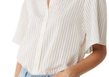 Πουκάμισο Κοντομάνικο Mexx Short Sleeve Organza Blouse MF006104351W-Off White Γυναικείο - Mexx - 