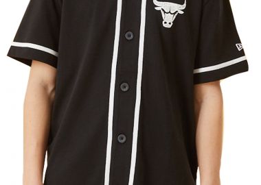 Πουκάμισο Κοντομάνικο New Era Chicago Bulls Distressed Logo Button Up 12893170-001 Ανδρικό - New Era - 