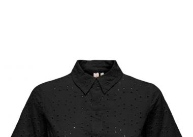 Πουκάμισο Κοντομάνικο Only Onlkala Alicia Short Emb Life Wvn 15319138-Black Γυναικείο - Only - 