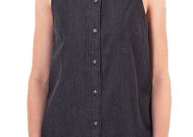 Πουκάμισο Κοντομάνικο Vans Morocco Woven VN00008HFX51-Black Chambray Γυναικείο - Vans - 