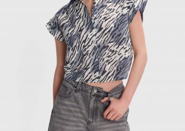 Πουκάμισο κοντομάνικο zebra print - 5206634946065 -  - 