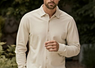 Πουκάμισο Luxury Stretch 1416 Tee Jays Tailored Fit Cement - Tee Jays - 