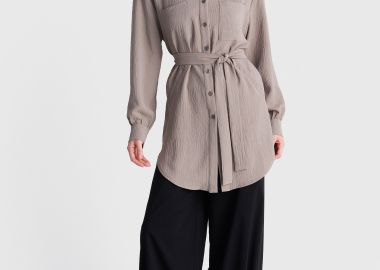 Πουκάμισο μακρύ με ανάγλυφη υφή - 5206179107037 -  - 