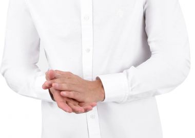 Πουκάμισο Μακρυμάνικο Aeropostale Essential Plain Oxford NF532-WHITE Ανδρικό - Aeropostale - 