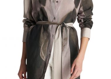 Πουκάμισο Μακρυμάνικο Ale Εμπριμέ Με Ζώνη 8922780-MULTICOLOR Γυναικείο - Ale - 