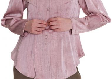 Πουκάμισο Μακρυμάνικο Ale Με Γιακά Μαο 8921906-DUSTY PINK Γυναικείο - Ale - 