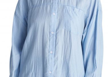 Πουκάμισο Μακρυμάνικο Ale Με Τσαλακωμένη Υφή 8922881-CIEL Γυναικείο - Ale - 