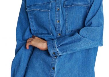 Πουκάμισο Μακρυμάνικο Ale Με Τσέπες 8921661-BLUE Γυναικείο - Ale - 