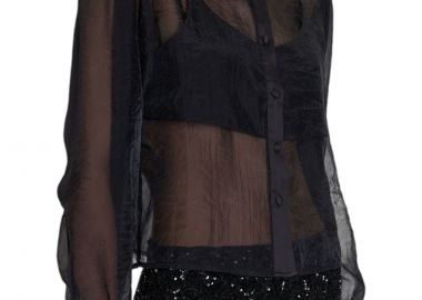 Πουκάμισο Μακρυμάνικο Ale Σετ See-Through 8922765-BLACK Γυναικείο - Ale - 