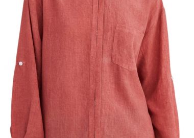 Πουκάμισο Μακρυμάνικο Attrattivo Φαρδύ 9923083-SPICE RED Γυναικείο - Attrattivo - 