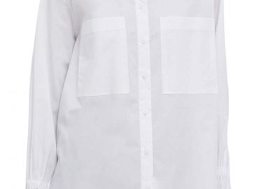 Πουκάμισο Μακρυμάνικο DKNY Poplin Point Collar Oversized P3DM0S10-WHT Γυναικείο - DKNY - 