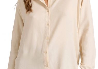 Πουκάμισο Μακρυμάνικο Funky Buddha Από Βισκόζη FBL010-100-05-OFF WHITE Γυναικείο - Funky Buddha - 