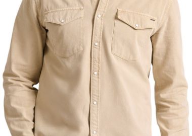 Πουκάμισο Μακρυμάνικο Funky Buddha Dyed Denim FBM010-040-05-ASH Ανδρικό - Funky Buddha - 