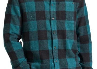 Πουκάμισο Μακρυμάνικο Funky Buddha Flannel Καρό FBM010-055-05-GREEN Ανδρικό - Funky Buddha - 