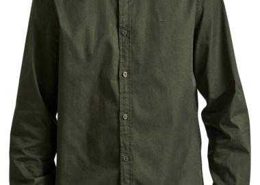 Πουκάμισο Μακρυμάνικο Funky Buddha Garment Dyed Twill FBM010-015-05-CEMENT Ανδρικό - Funky Buddha - 