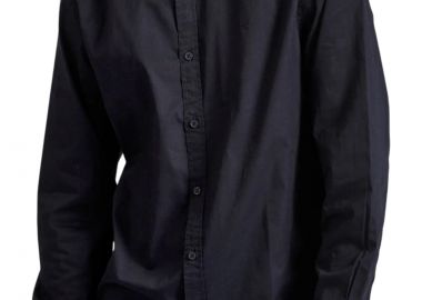 Πουκάμισο Μακρυμάνικο Funky Buddha Garment Dyed Twill FBM010-015-05-NAVY Ανδρικό - Funky Buddha - 