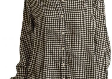 Πουκάμισο Μακρυμάνικο Funky Buddha Loose Fit Καρό FBL010-111-05-CHALK Γυναικείο - Funky Buddha - 